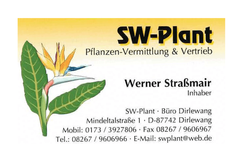 Logo der Firma sw-plant als Mandant bei Menz und Partner